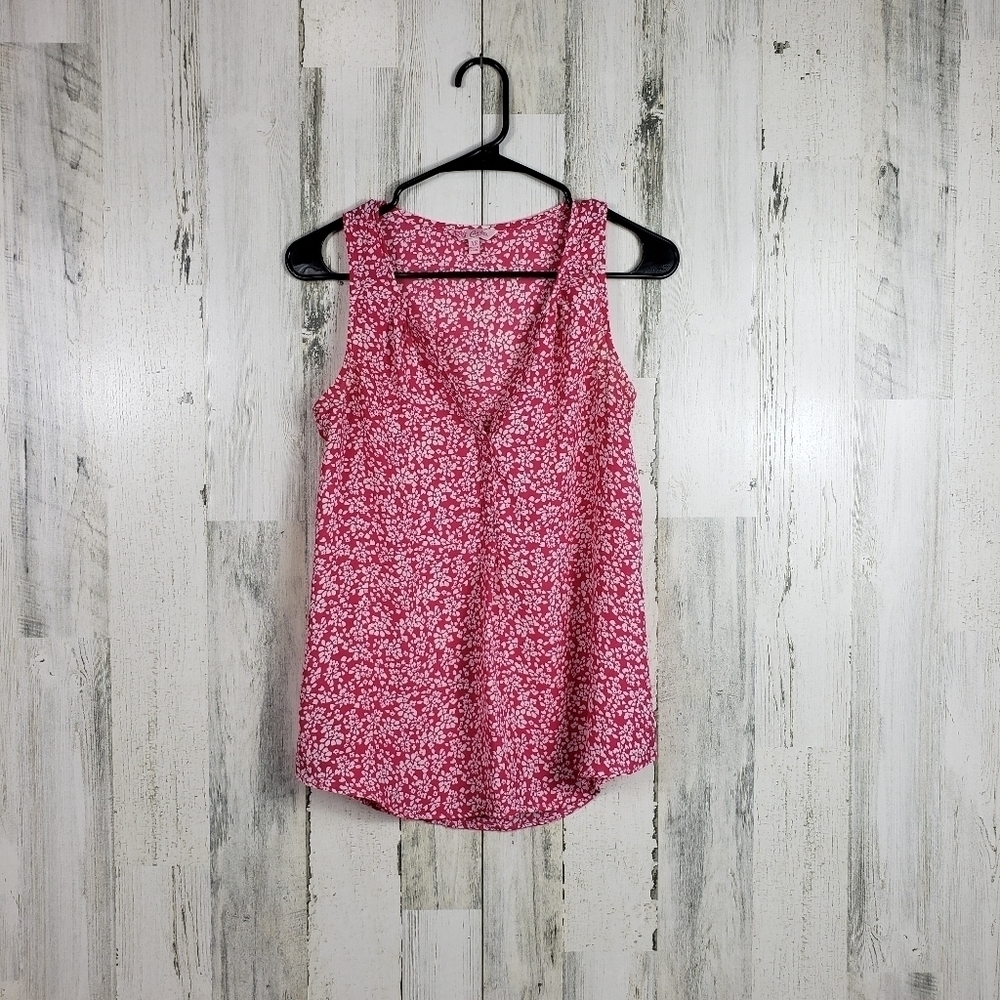 Candies pink & white tank size XS
